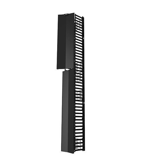 Legrand - Ortronics QVMD706 | Q Series Vertical Manager, ABS Plastic, Black, 45 Rack, 84 L x 84 H x 6 W x 17.50 in. D