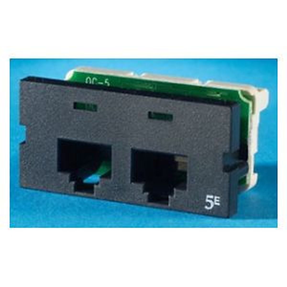 Legrand - Ortronics S225E00-99 | Clarity Series II Two Port Enhanced Cat 5e Jack, 2-Port, Wiremold Ivory