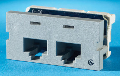 Legrand - Ortronics S22600-78 | Series II Cat 6 Jack, 1-Port,, Grey, Nickel-Plated