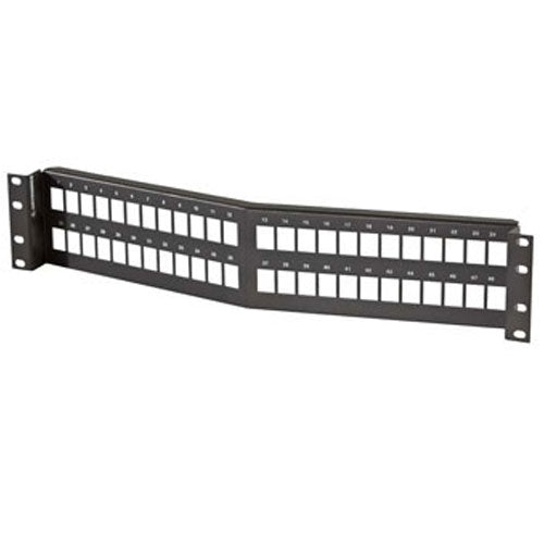 Legrand - Ortronics SPAKSU48 | Copper Patch Panels, Shielded, Black, 48 Port, 2 RU