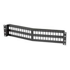 Legrand - Ortronics SPAKSU48 | Copper Patch Panels, Shielded, Black, 48 Port, 2 RU