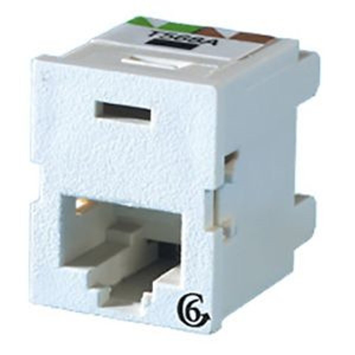 Legrand - Ortronics TJ600-88 | Clarity TracJack Category 6 Jack, Cloud White