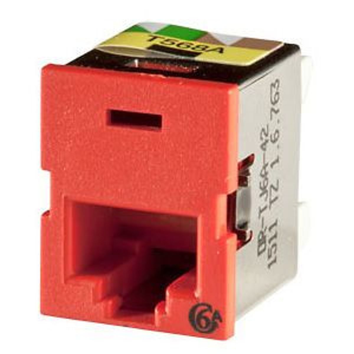 Legrand - Ortronics TJ6A-42 | Clarity TracJack Cat 6a Jack, Red