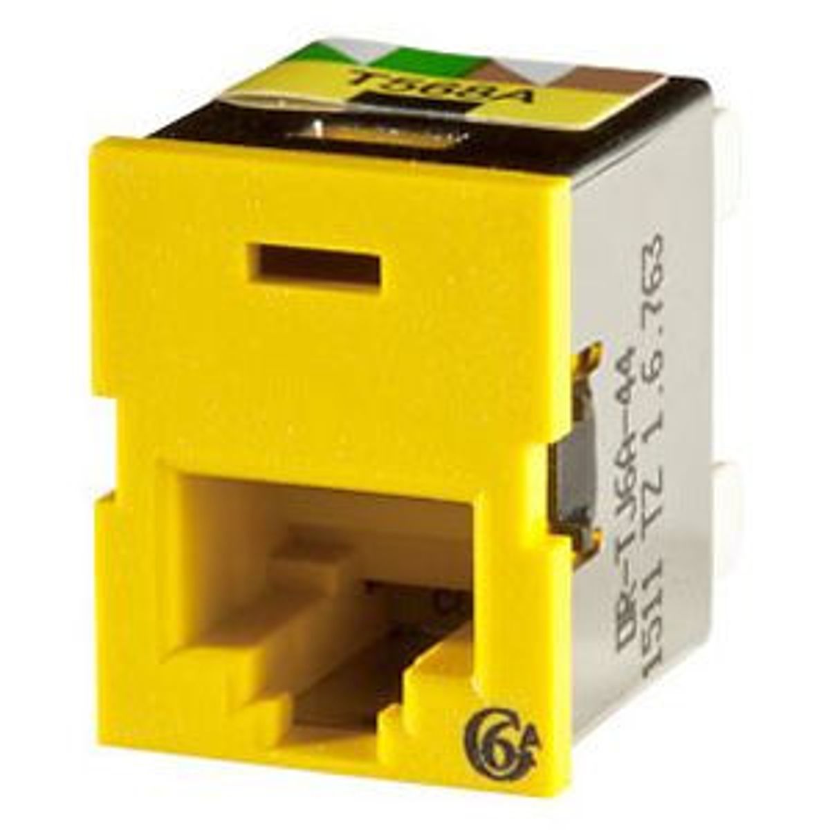 Legrand - Ortronics TJ6A-44 | Clarity TracJack Cat 6a Jack, Yellow