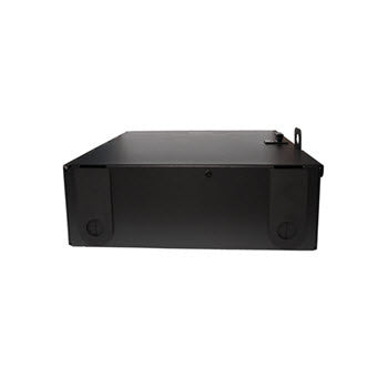 Legrand - Ortronics WQS-02P | Q-Series, 2 Panel, Standard Density, Wall Mount Fiber Enclosure, Black