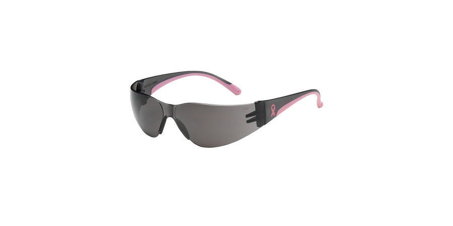 PIP 250-11-5501 | Safety Glasses, Grey, Pink, Anti-Scratch, Hardcoat, Rimless, OS