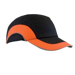 PIP 282-ABR170-18 | HardCap A1+ Baseball Style Bump Cap with HDPE Protective Liner and Adjustable Back, Hi-Vis Orange