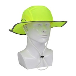 PIP 282-AFB375-LY | HardCap Hi-Vis Ranger Style Bump Cap with HDPE Protective Liner, Adjustable Back and Chin Strap, Hi-Vis Yellow