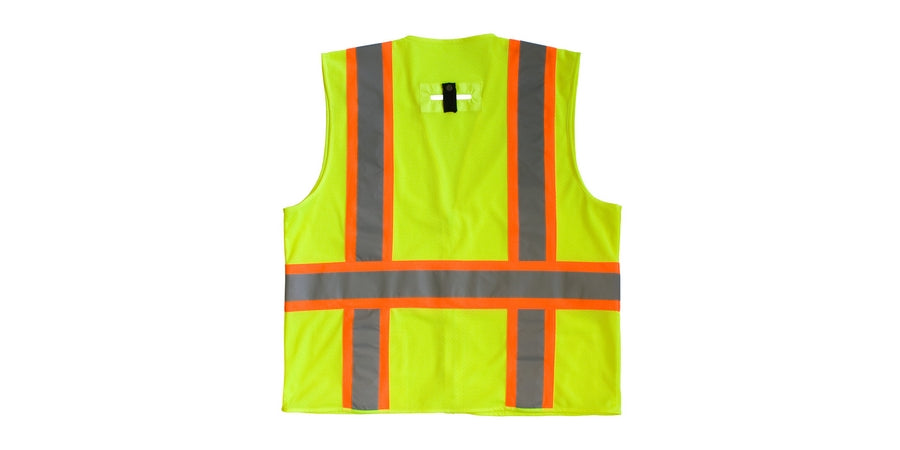 PIP 302-0600D-LY/3X | Mesh Vest, 3X-Large, Hi-Vis Yellow, Polyester Mesh, Unisex