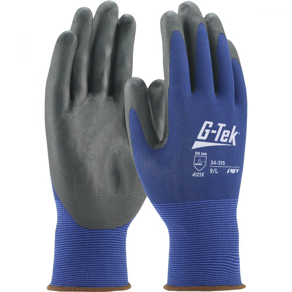PIP 34-315/L | G-Tek Nitrile Coated Seamless Knit Polyester Gloves Large