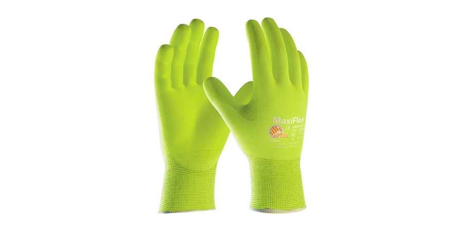 PIP 34-874FY/XL | Cut Resistant Gloves, Nylon, Knit Wrist, Yellow, ANSI Level A4, Resistant to Chemicals, X-Large