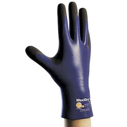 PIP 56-530/XL | MaxiDry Plus Nitrile Coated Glove with Nylon / Elastane Liner and Non-Slip Grip on Palm & Fingers, Blue, XL Size