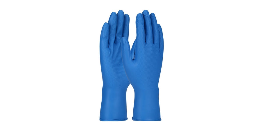PIP 67-308/XXL | Food Grade Gloves, Nitrile, Palm, Blue, Full, Unlined, Patented Design, CFIA, 2X-Large
