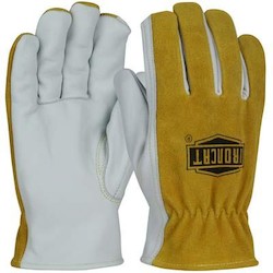 PIP 9444/XXXL | Ironcat AR Top Grain Cowhide Leather Drivers Glove with Split Cowhide Back and Para-Aramid Lining - Keystone Thumb, Brown, 3XL Size