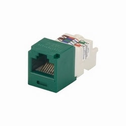 Panduit CJ688TPGR | Mini-Com Module, Category 6, UTP, 8-Position 8-Wire, Universal Wiring, Green, TP Style