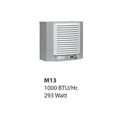 Hoffman M130116G1014 | Air Conditioner, Side Mount 115v 50/60 Hz, Size/dims: 800/1000 Btu, Material/finish: Steel/ltgray