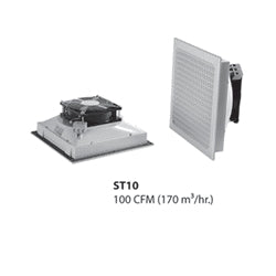 Hoffman ST1016414 | IP54 Thin 10" Filter Fan, 115V, RAL 7035