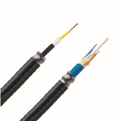 Panduit FOGPX06Y | 6-fiber OM3 10 GbE multimode plenum rated indoor/outdoor interlocking armored central cable.
