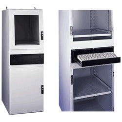 Hoffman PCS148GLD | Solid Rear Cover, Size/dims: Fits 1400x800mm, Material/finish: Steel/ltgray