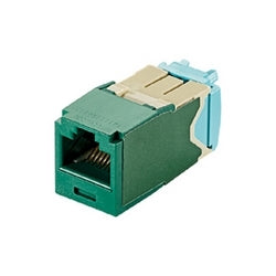 Panduit CJT6X88TGGR | Mini-Com UTP RJ45 Cat 6A 28/30 AWG TG Jack Module, Green