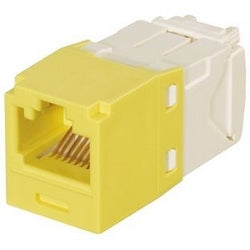 Panduit CJK688TGYL | Mini-Com UTP RJ45 Cat 6 Keyed TG Jack Module, Yellow