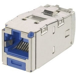 Panduit CJSK6X88TGBU | Mini-Com Stp Rj45 Cat 6A Keyed Tg Jack Module, Blue