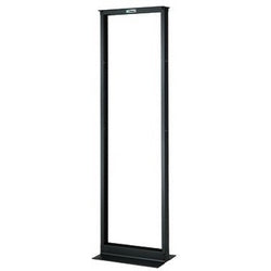 Panduit R2PW | 2-Post Rack, 45RU, #12-24 Threaded E-Rails, Aluminum, 23 in. Wide, Black