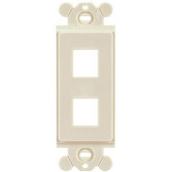 Panduit NK2RMFIG | NetKey Adapter, 2-Port, International Gray, Rectangular