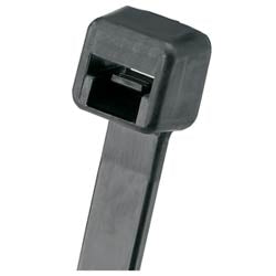 Panduit PLT2M-C0 Cable Tie, 8.0";L (203mm), Miniature, Weather-resistant, Black, Pack of 100