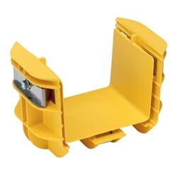 Panduit FRBC4X4YL Coupler, 4"; x 4"; (100mm x 100mm), FiberRunner, Yellow