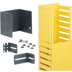 Panduit FRHD4KTYL | FiberRunner Vertical Cable Manager Kit, 4x4, YL