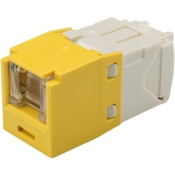 Panduit CJH688TGYL | Mini-Com UTP RJ45 Cat 6 Shuttered TG Jack Module, Yellow