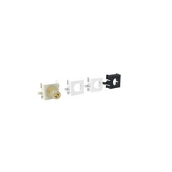 Commscope M81-S35MM-S35MM | 760101006 Audio Jack, 3.5MM, Pass-Through, Ivory, White, Black & Grey Snap-In Mounting Adapters