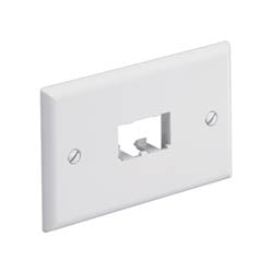 Panduit CFPH2WH | Faceplate, 2 Port, Single Gang, Horizontal, White