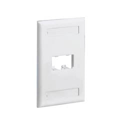 Panduit CFPL2WHY | Faceplate, 2 Port, Single Gang, Classic, Bulk Pack, White