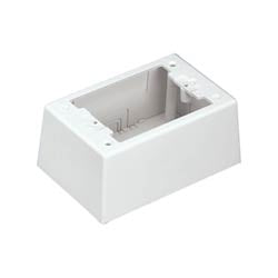 Panduit JBP1IIW | Single Gang Power Rated 2-piece Intermediate Outlet Box, Off White