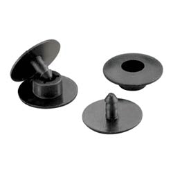 Panduit NR4BL-L Accessory, Snap Rivet, 4"; x 4"; (100mm x 100mm) Fiber-Duct, Black, pack of 50