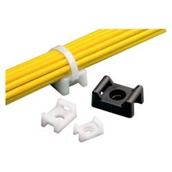 Panduit TM3S25-C | TM3S25-C Cable Tie Mount, Natural, PA 6.6, 0.88x0.63", 1/4" Screw, PK100