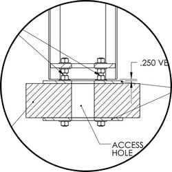 Talk-A-Phone ETPPDMK4 Parking Deck Mounting Kit For Etp-Mt/R: