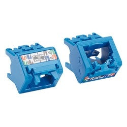 Panduit CJUDCAPBU-X | 45° Angled Wire Cap for Cat 6A UTP TG Jack