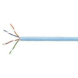 Commscope 1061C LB 4/24 R3000 | 760136903 Copper Cable, PowerSUM 1061C, Category 5e, 24 AWG, 4 Pair, Unshielded, UTP, Solid Bare Copper Conductor, PO/PVC, CM, Non-Plenum, Lt Blue Jacket, 3000 FT, Reel
