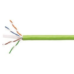 Commscope 1071E SG 4/23 R1000 | 700212053 Copper Cable, GigaSPEED XL 1071E, Category 6, 23 AWG, 4 Pair, Unshielded, UTP, Solid Bare Copper Conductor, PO/PVC, CMR, Riser Cable, Spring Green Jkt, 1000Ft, Reels