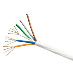 Commscope 2061B WH 25/24 R4000 | 760103051 Copper Cable, PowerSUM 2061, Category 5E, 24 AWG, 4 Pair, Unshielded, UTP, Solid Bare Copper Conductor, FEP/PVC, CMP, Plenum Cable, White Jacket, 4000Ft, Reels