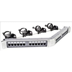 Commscope 360-IPR-1100A-E-GS6-1U-24 | 760151324 Copper Patch Panel, GigaSPEED X10D 1100GS6 Evolve, UTP, 24 Port, Modular, Angled, Category 6A, 1U
