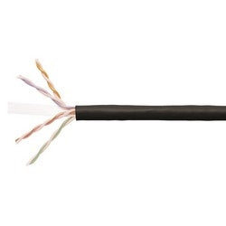 Commscope 2071E BK 4/23 R1000 | 700210222 Copper Cable, Category 6, 23 AWG, 4 Pair, Unshielded, UTP, Solid Bare Copper Conductor, FEP/PVC, CMP, Plenum Cable, Black Jacket, 1000Ft, Reels