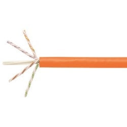 Commscope 2091B OR 4/23 R1000 | 760105908 Copper Cable, GigaSPEED X10D 2091B, Category 6A, 23 AWG, 4 Pair, Unshielded, UTP, Solid Bare Copper Conductor, FEP/PVC, CMP, Plenum Cable, Orange Jacket, 1000Ft, Reels