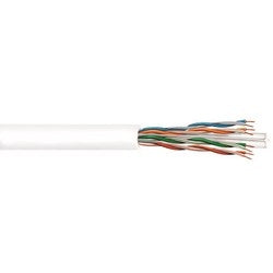 Commscope CS37R WHITE | UN884019104/10 CS37R ETL Verified Category 6 U/UTP Cable, non-plenum, white jacket, 4 pair count, 1000 ft (305 m) length, reel