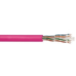 Commscope CS37P PINK | UN874033904/10 CS37P ETL Verified Category 6 U/UTP Cable, plenum, pink jacket, 4 pair count, 1000 ft (305 m) length reel
