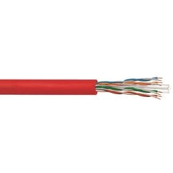 Commscope CS37P RED | UN874045214/10 CS37P ETL Verified Category 6 U/UTP Cable, plenum, red jacket, 4 pair count, 1000 ft (305 m) length CommPak