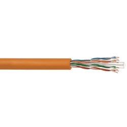 Commscope CS37P ORANGE | UN874027614/10 CS37P ETL Verified Category 6 U/UTP Cable, plenum, orange jacket, 4 pair count, 1000 ft (305 m) length CommPak